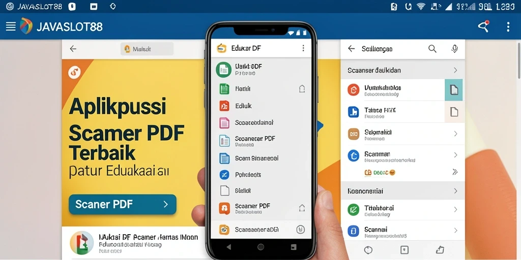 Tampilan antarmuka aplikasi Scanner PDF JAVASLOT88 yang intuitif.