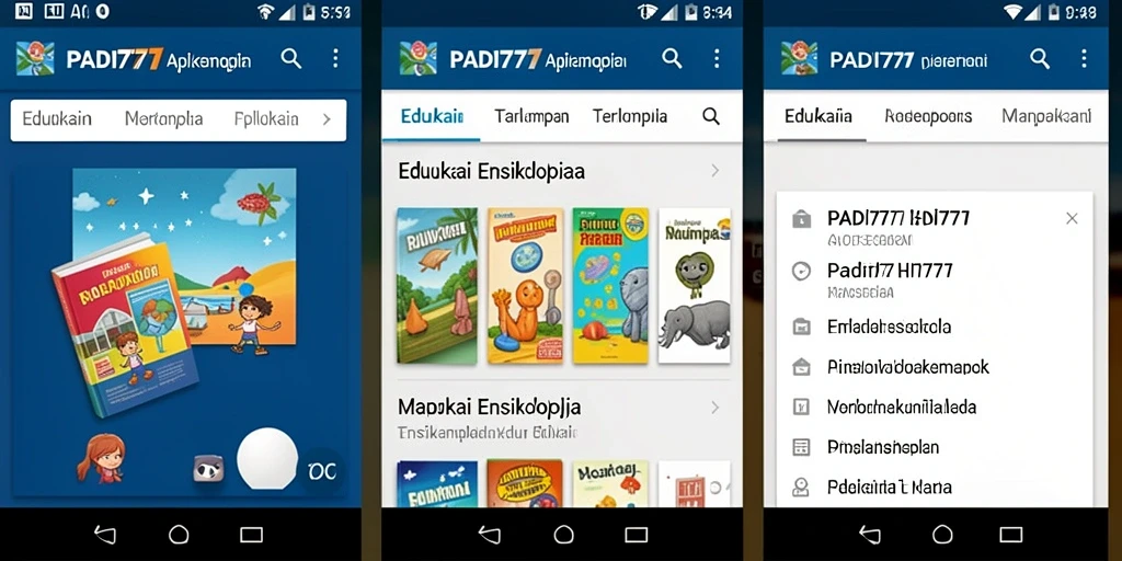 Tampilan antarmuka PADI777 yang ramah pengguna dan informatif.