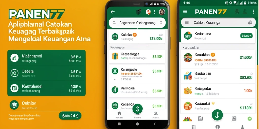 Tampilan antarmuka utama PANEN77 yang intuitif dan mudah digunakan.